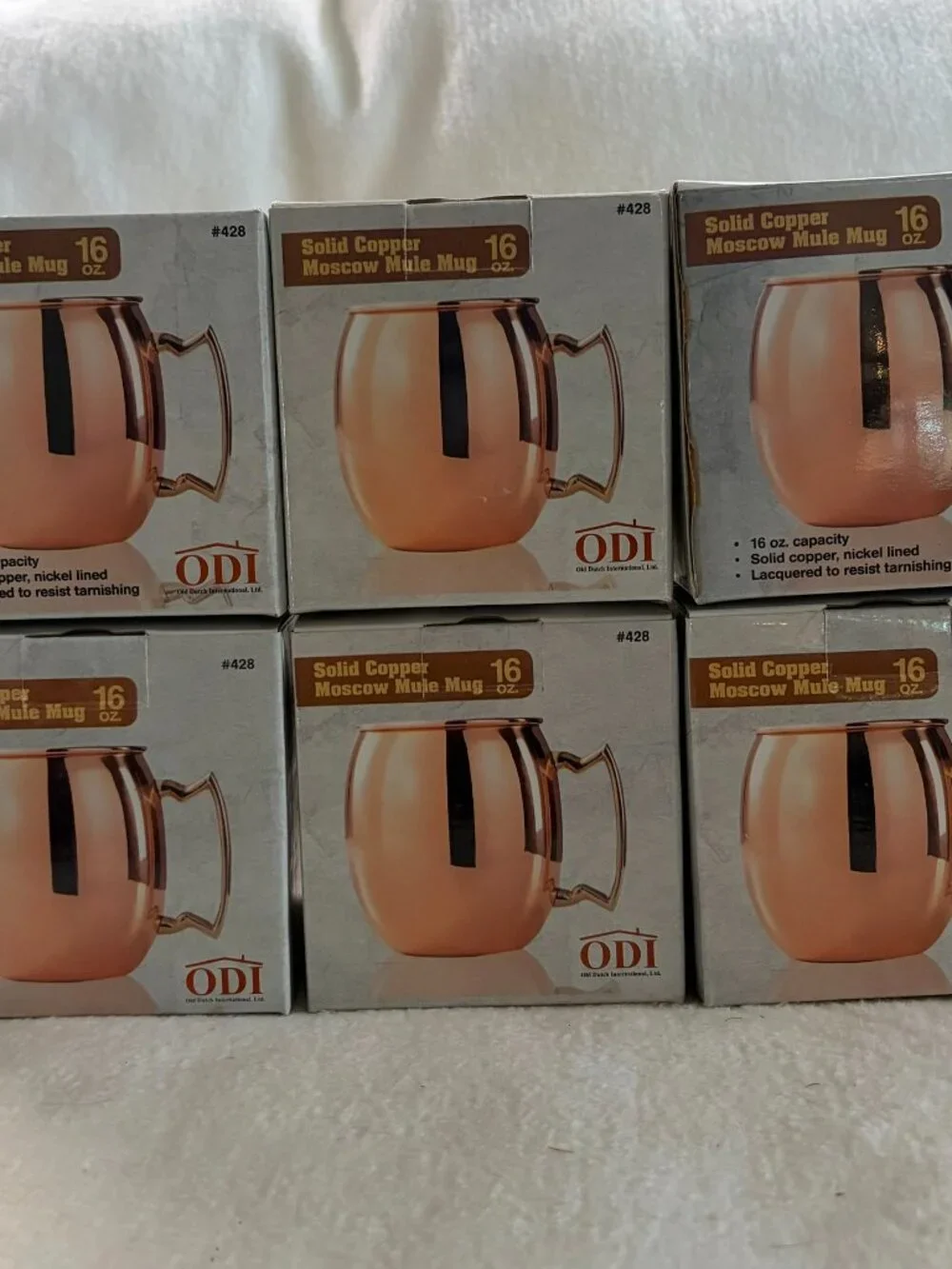 NEW Copper Moscow Mule Mugs (set of 6)